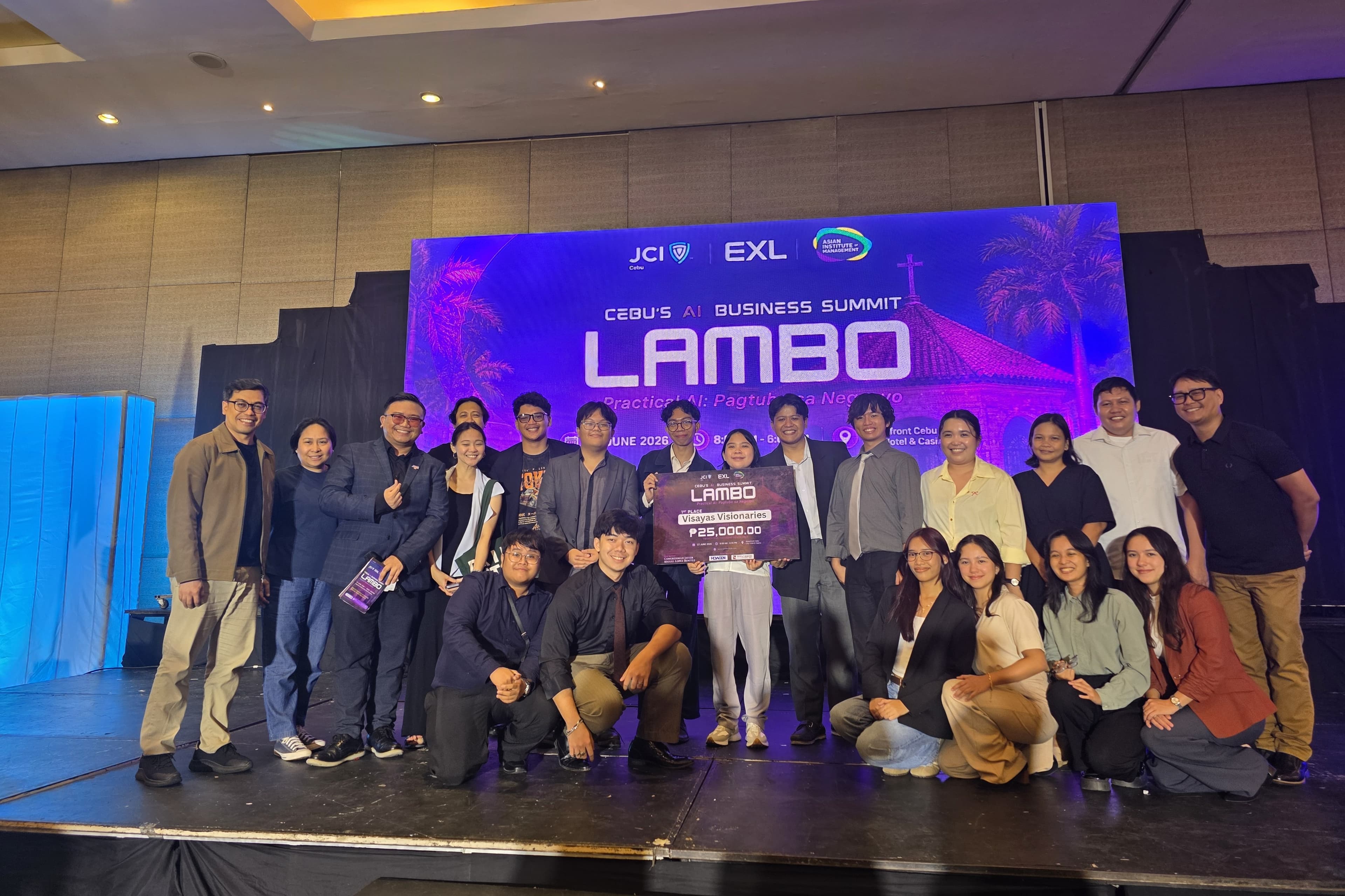 LAMBO 2026 participants posing as a group at the Cebu business summit
